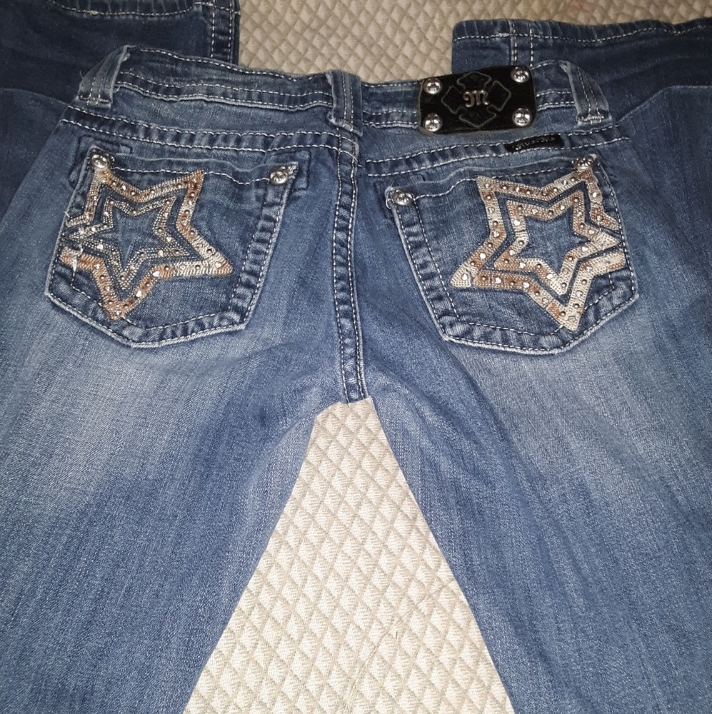 Miss me  bootcut star bling jeans..